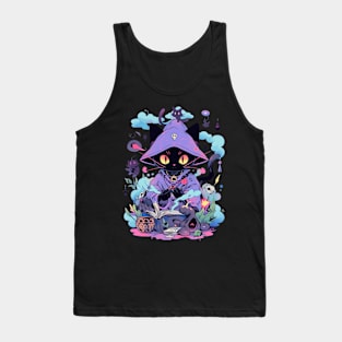 Cat spellcaster Tank Top